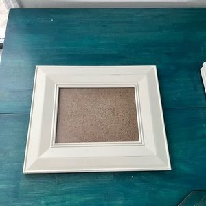 Shabby chic white picture frame